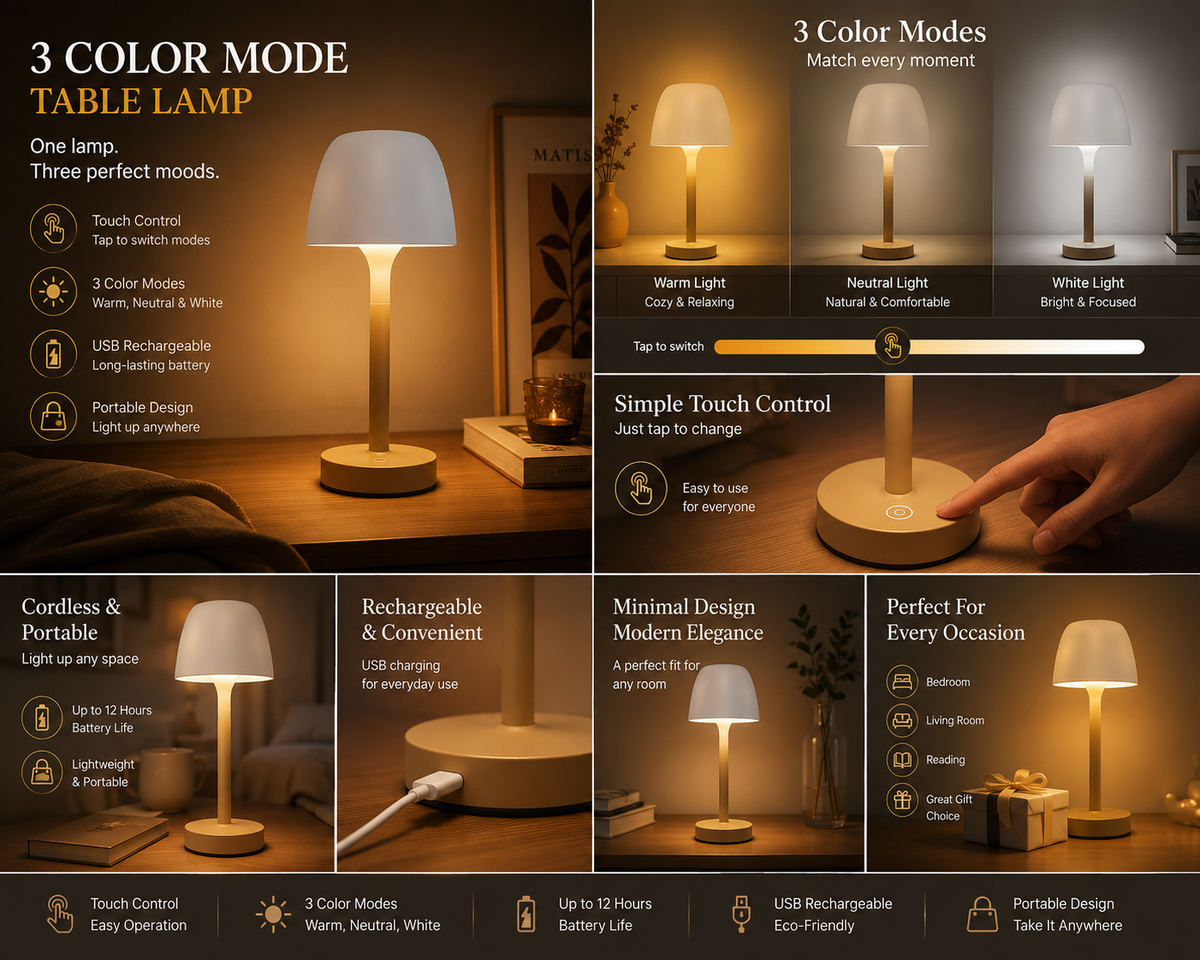 MORU Halo — Ambient Table Lamp, product photograph 6 of 6