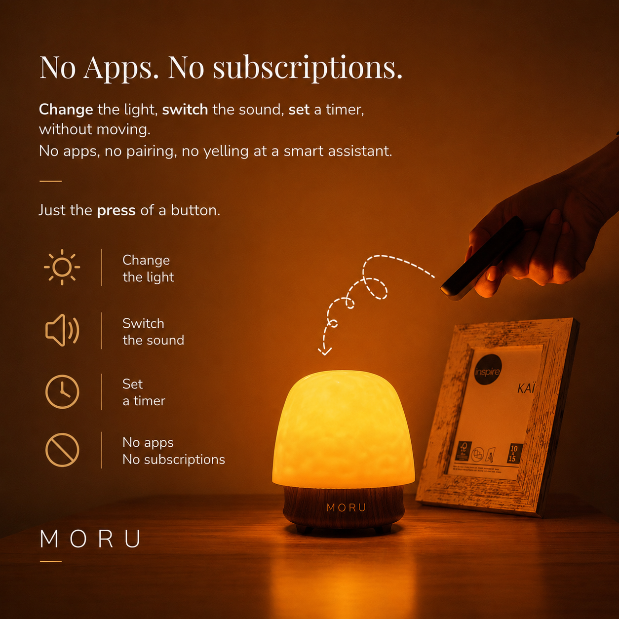 MORU Aura — Ambient Table Light
